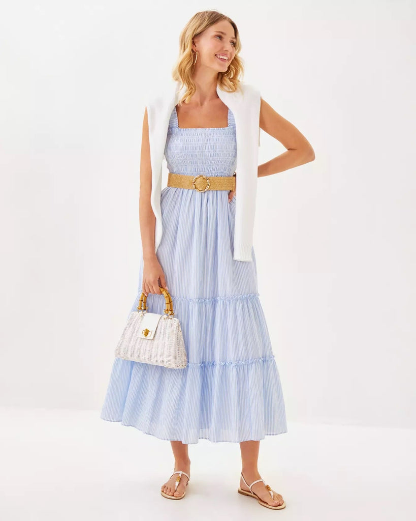 Hadly Smocked Maxi DressHeartland Retail ItemsLILLY PULITZERThe Printed Peach Savannah