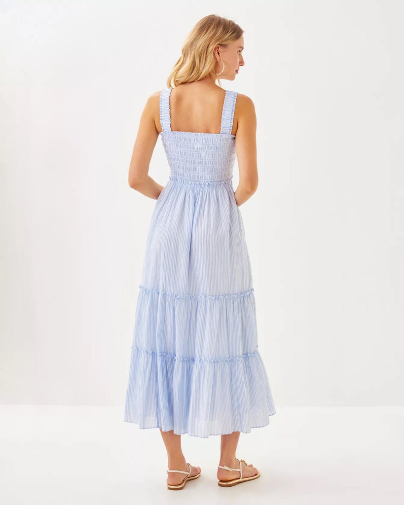 Hadly Smocked Maxi DressHeartland Retail ItemsLILLY PULITZERThe Printed Peach Savannah