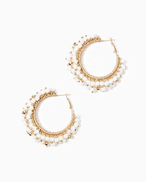 Hoop EarringsHeartland Retail ItemsLILLY PULITZERThe Printed Peach Savannah