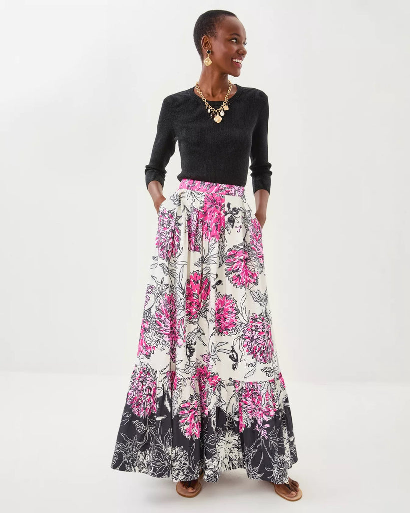 Inaya High Rise Maxi SkirtWomens - Bottoms - SkirtsLILLY PULITZERThe Printed Peach Savannah