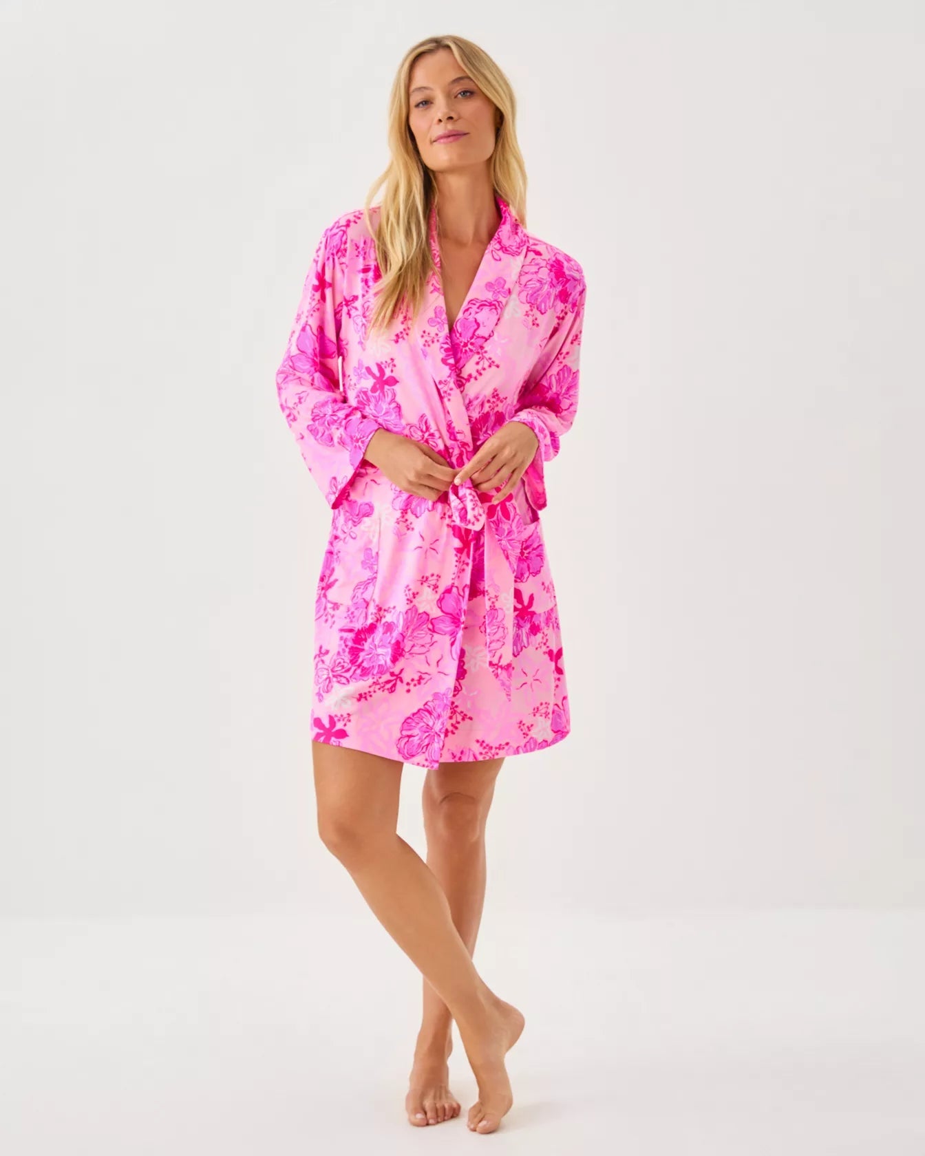 Issie Pajama Knit RobeWomen - Pajamas - RobesLILLY PULITZERThe Printed Peach Savannah