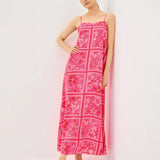 Jesslyn Silk Maxi Slip DressWomens - Dresses - Swing DressesLILLY PULITZERThe Printed Peach Savannah