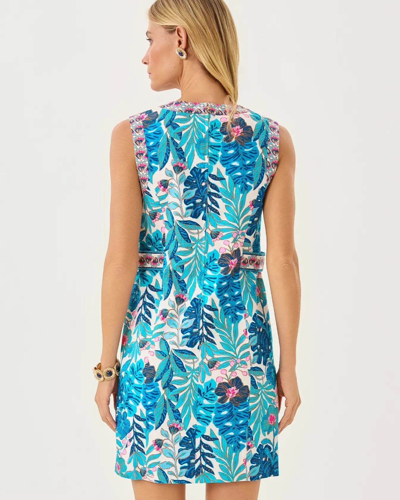 Juno Stretch Shift DressWomens - Dresses - ShiftsLILLY PULITZERThe Printed Peach Savannah