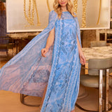 Kingston Silk Maxi CaftanWomens - DressesLILLY PULITZERThe Printed Peach Savannah