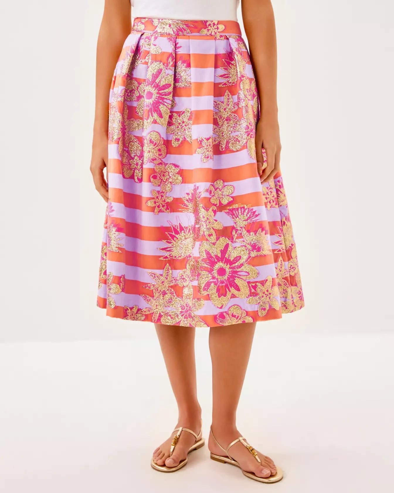Lauderdale Midi SkirtHeartland Retail ItemsLILLY PULITZERThe Printed Peach Savannah
