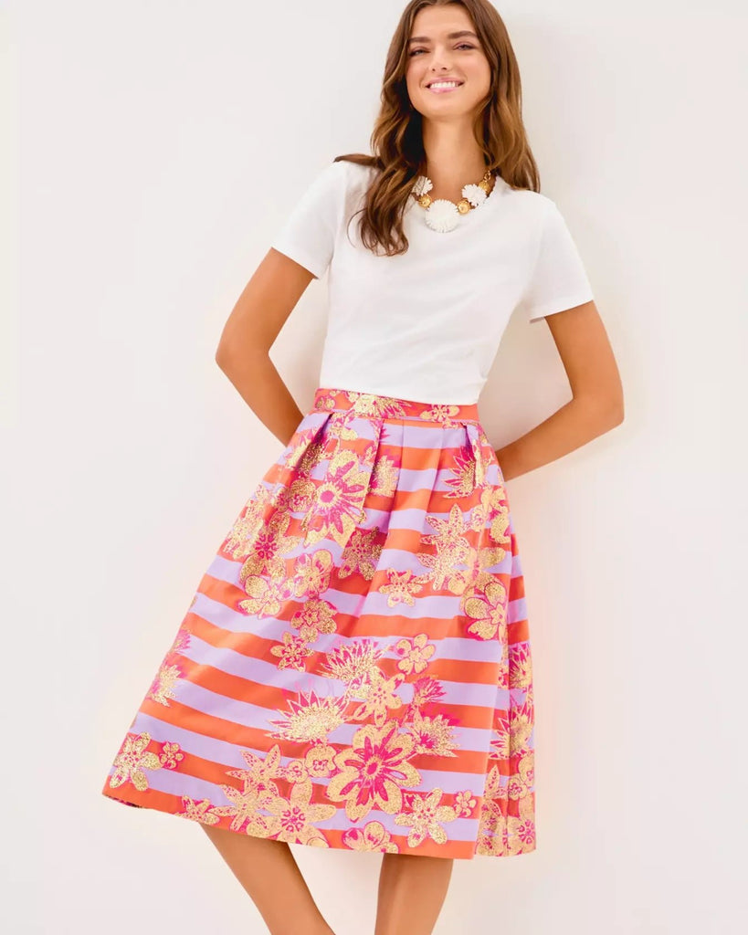 Lauderdale Midi SkirtHeartland Retail ItemsLILLY PULITZERThe Printed Peach Savannah