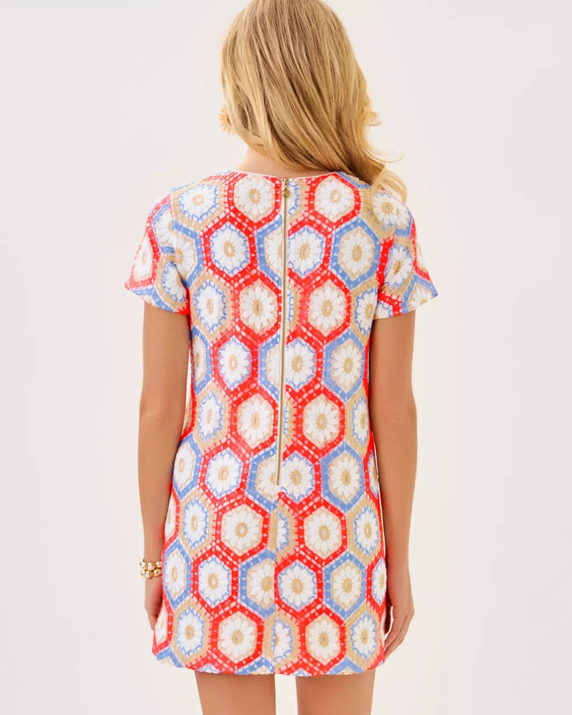 Leyla Crochet Shift DressHeartland Retail ItemsLILLY PULITZERThe Printed Peach Savannah