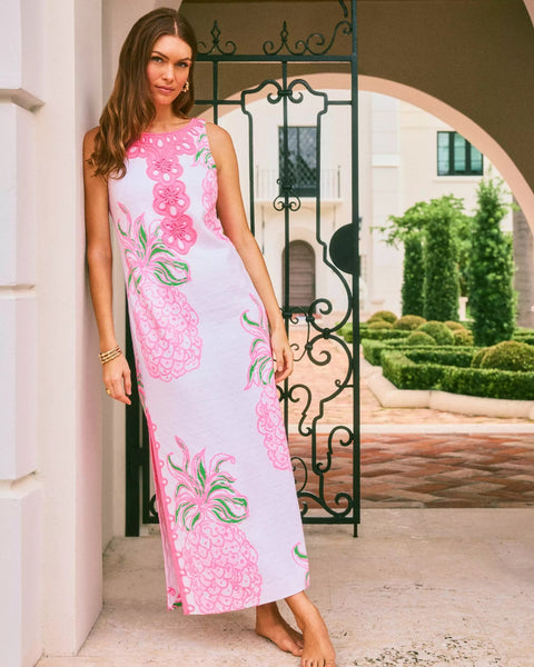 Marleigh Maxi Shift DressHeartland Retail ItemsLILLY PULITZERThe Printed Peach Savannah