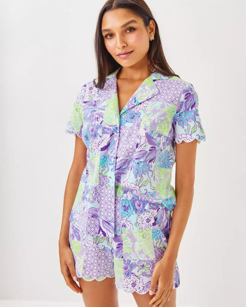 Marlita PJ TopLILLY PULITZERThe Printed Peach Savannah