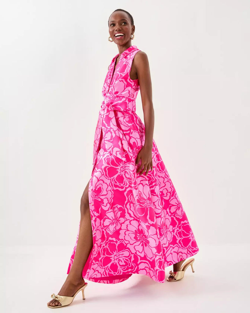 Marria Jacquard Maxi DressWomens - Dresses - Fit & FlareLILLY PULITZERThe Printed Peach Savannah