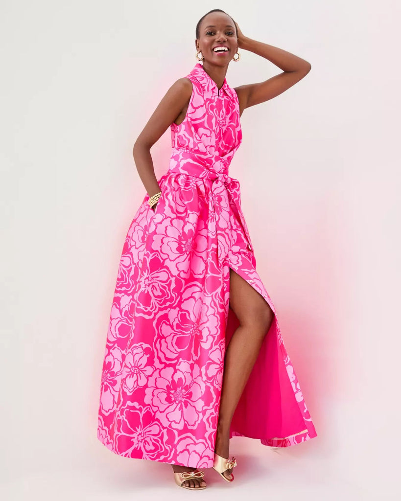 Marria Jacquard Maxi DressWomens - Dresses - Fit & FlareLILLY PULITZERThe Printed Peach Savannah
