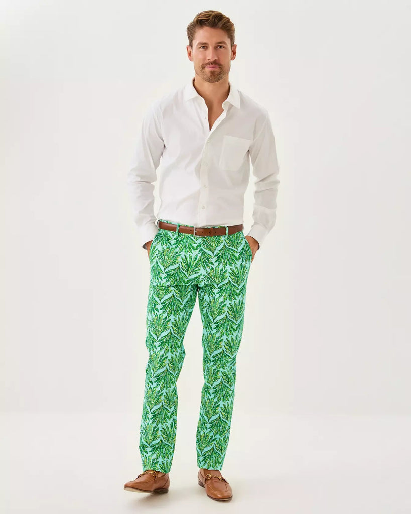Men's Stuff 34" Mizner Stretch PantMens - Bottoms - PantsLILLY PULITZERThe Printed Peach Savannah