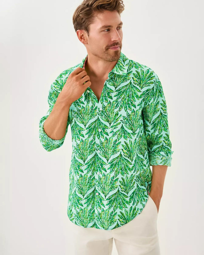 Men's Stuff Addison ShirtMens - Tops - Button upsLILLY PULITZERThe Printed Peach Savannah