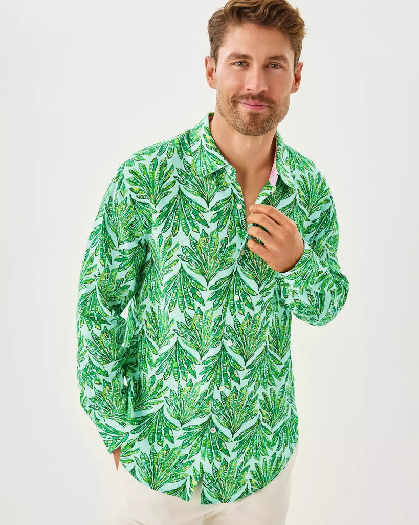 Men's Stuff Addison ShirtMens - Tops - Button upsLILLY PULITZERThe Printed Peach Savannah