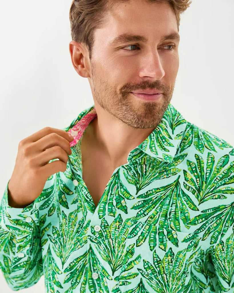 Men's Stuff Addison ShirtMens - Tops - Button upsLILLY PULITZERThe Printed Peach Savannah