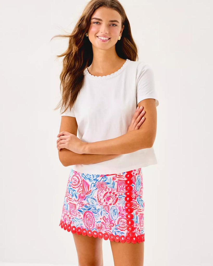 Michelina Mini SkortHeartland Retail ItemsLILLY PULITZERThe Printed Peach Savannah