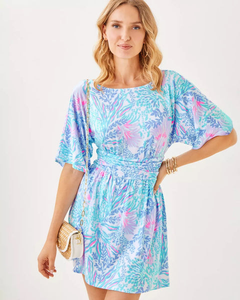 Parigi Boat Neck RomperWomens - RompersLILLY PULITZERThe Printed Peach Savannah