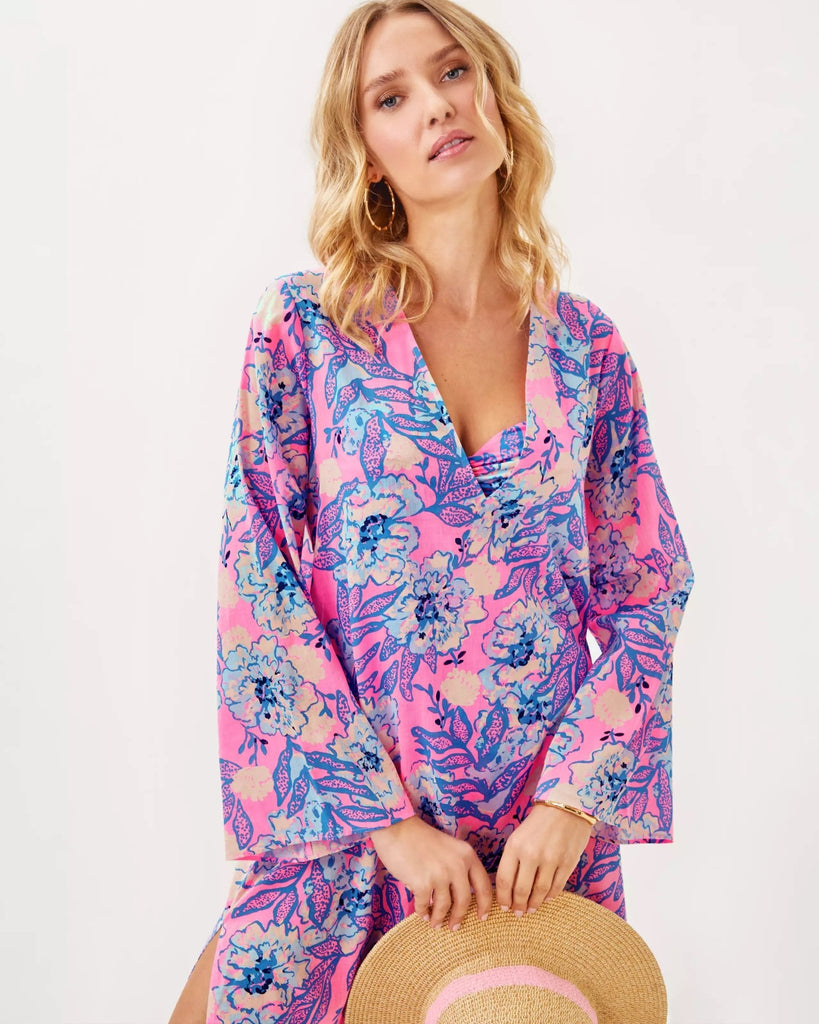 Perry Long Sleeve Maxi Cover - UpHeartland Retail ItemsLILLY PULITZERThe Printed Peach Savannah