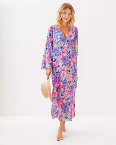 Perry Long Sleeve Maxi Cover - UpHeartland Retail ItemsLILLY PULITZERThe Printed Peach Savannah