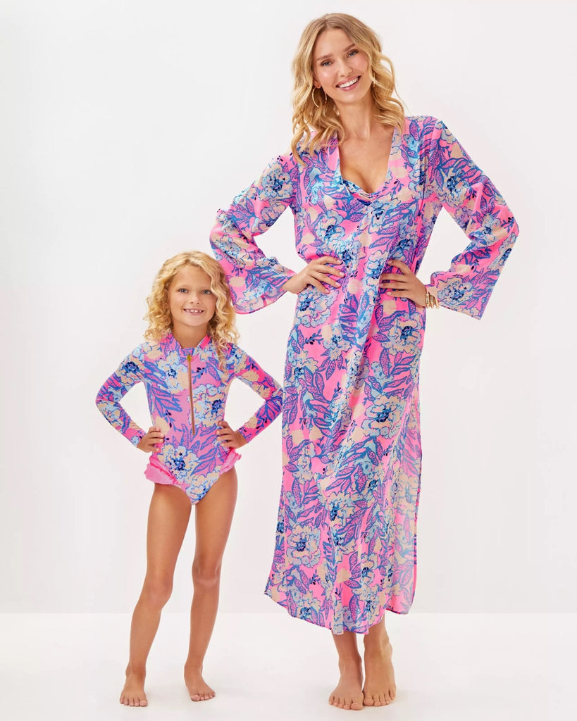 Perry Long Sleeve Maxi Cover - UpHeartland Retail ItemsLILLY PULITZERThe Printed Peach Savannah