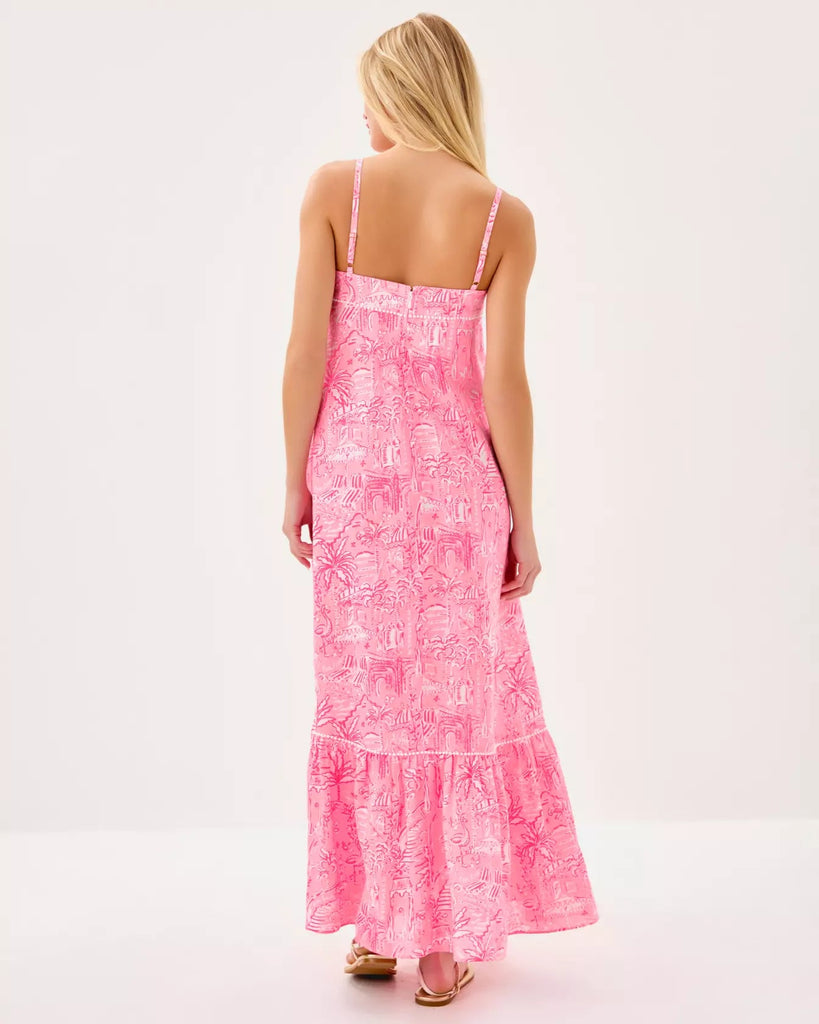Rozalie Linen Maxi DressWomens - DressesLILLY PULITZERThe Printed Peach Savannah