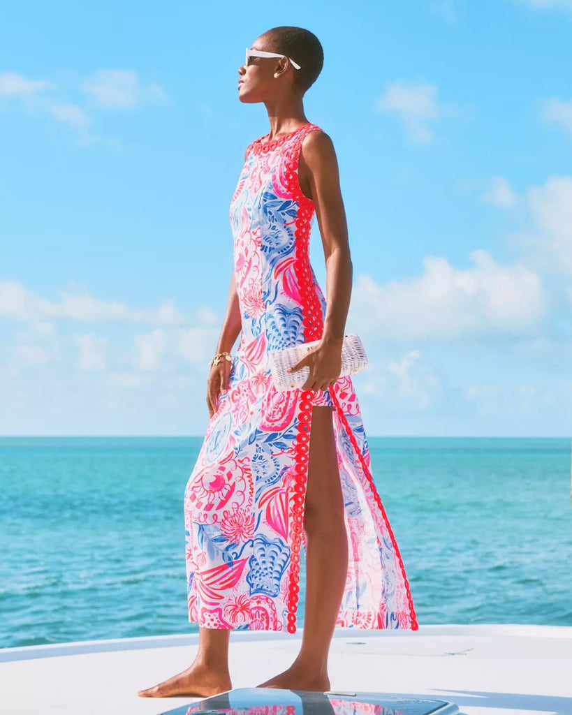Sadie Maxi RomperWomens - RompersLILLY PULITZERThe Printed Peach Savannah