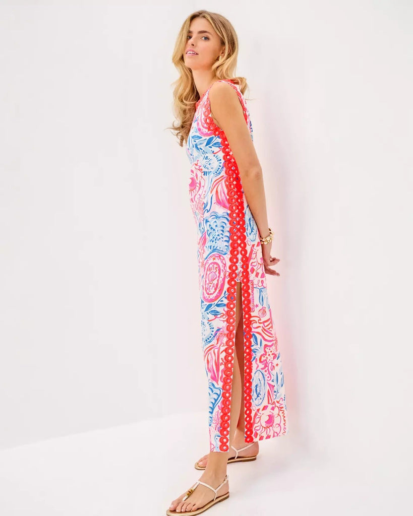 Sadie Maxi RomperWomens - RompersLILLY PULITZERThe Printed Peach Savannah