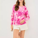 Salima SweaterWomen - Sweaters & Cardigans - Pullover SweatersLILLY PULITZERThe Printed Peach Savannah