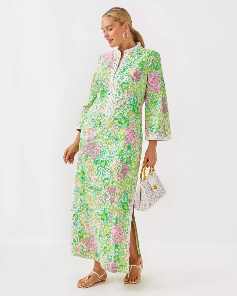 Shealyn Stretch Maxi CaftanHeartland Retail ItemsLILLY PULITZERThe Printed Peach Savannah