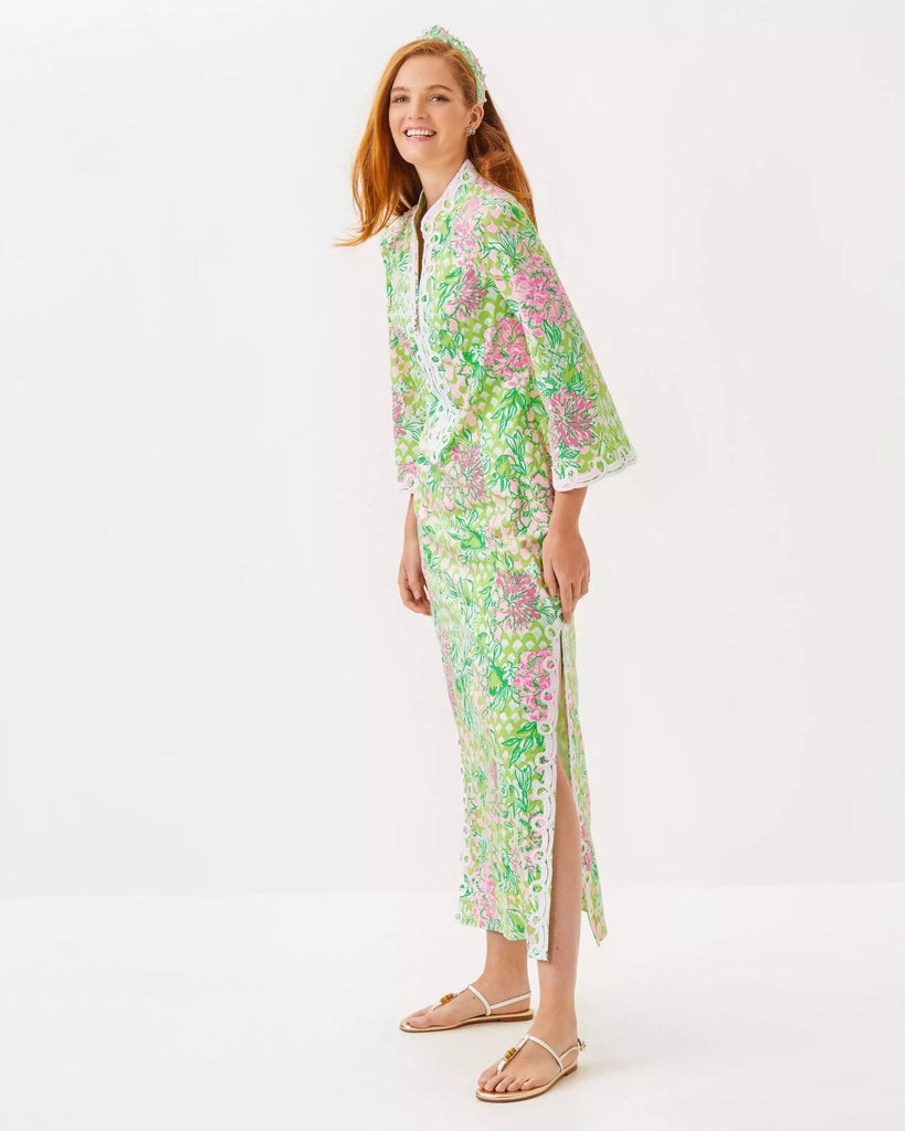 Shealyn Stretch Maxi CaftanHeartland Retail ItemsLILLY PULITZERThe Printed Peach Savannah