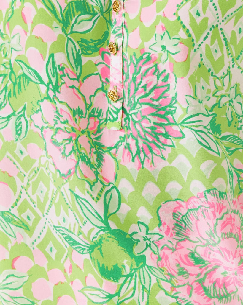 Sleeveless Elsa Silk TopHeartland Retail ItemsLILLY PULITZERThe Printed Peach Savannah