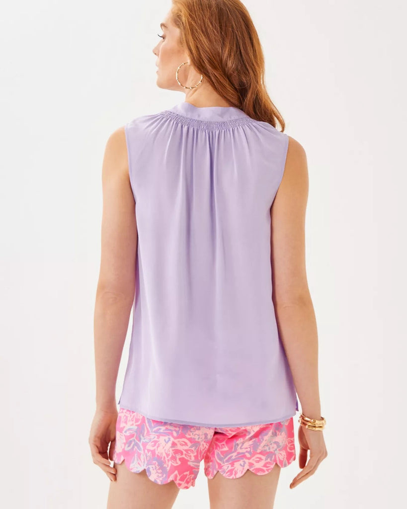 Sleeveless Elsa Silk TopHeartland Retail ItemsLILLY PULITZERThe Printed Peach Savannah