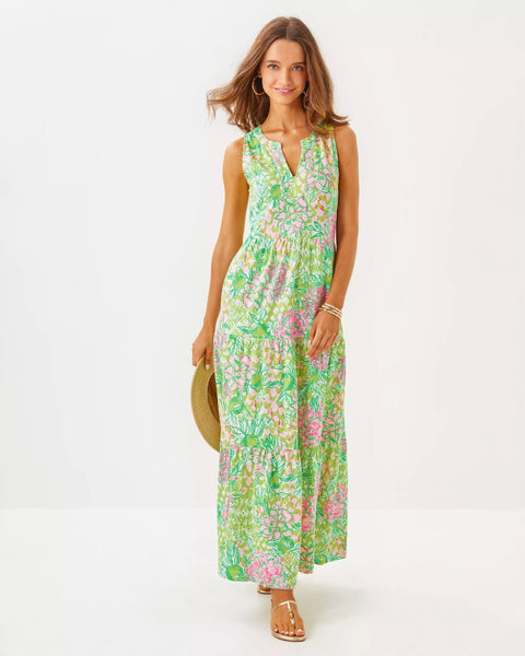 Sydnee Maxi DressHeartland Retail ItemsLILLY PULITZERThe Printed Peach Savannah