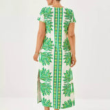 UPF 50+ ChillyLilly Kaden Maxi DressWomens - Dresses - Straight DressesLILLY PULITZERThe Printed Peach Savannah
