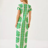UPF 50+ ChillyLilly Kaden Maxi DressWomens - Dresses - Straight DressesLILLY PULITZERThe Printed Peach Savannah