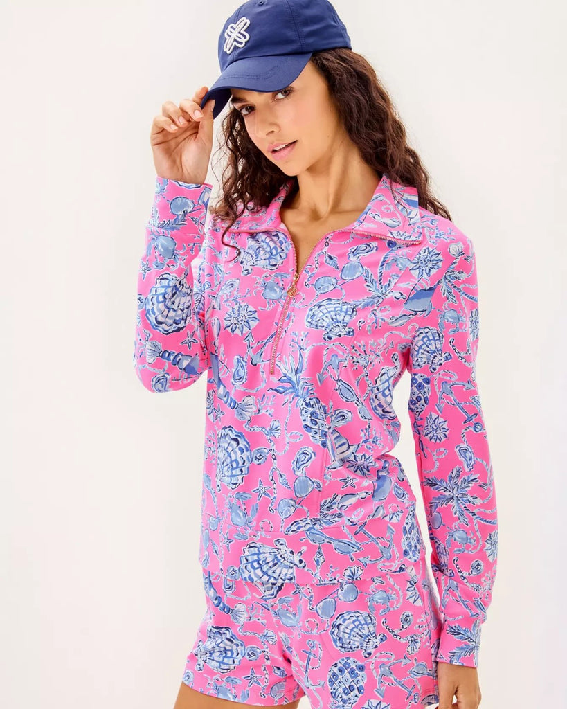 UPF 50+ Eleni PulloverHeartland Retail ItemsLILLY PULITZERThe Printed Peach Savannah