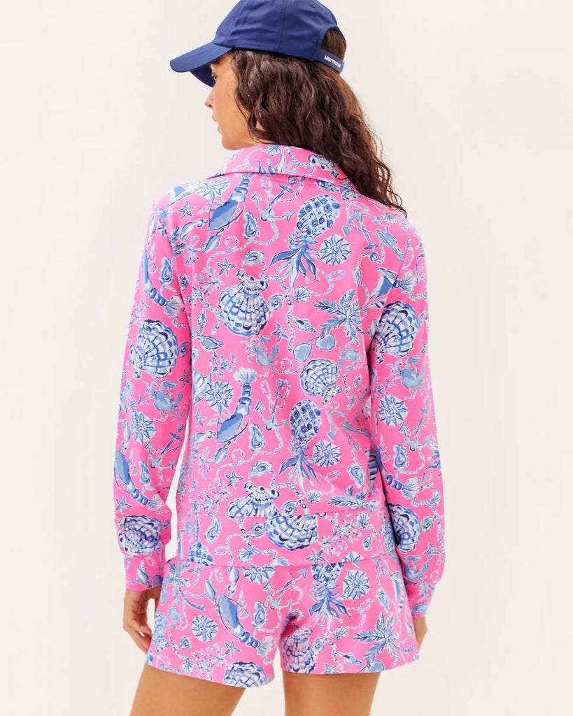 UPF 50+ Eleni PulloverHeartland Retail ItemsLILLY PULITZERThe Printed Peach Savannah