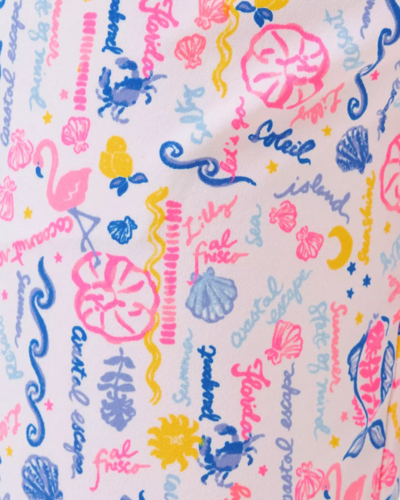 UPF 50+ Luxletic 28" Corso PantLILLY PULITZERThe Printed Peach Savannah
