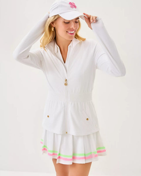 UPF 50+ Luxletic Love Active Smocked JacketHeartland Retail ItemsLILLY PULITZERThe Printed Peach Savannah