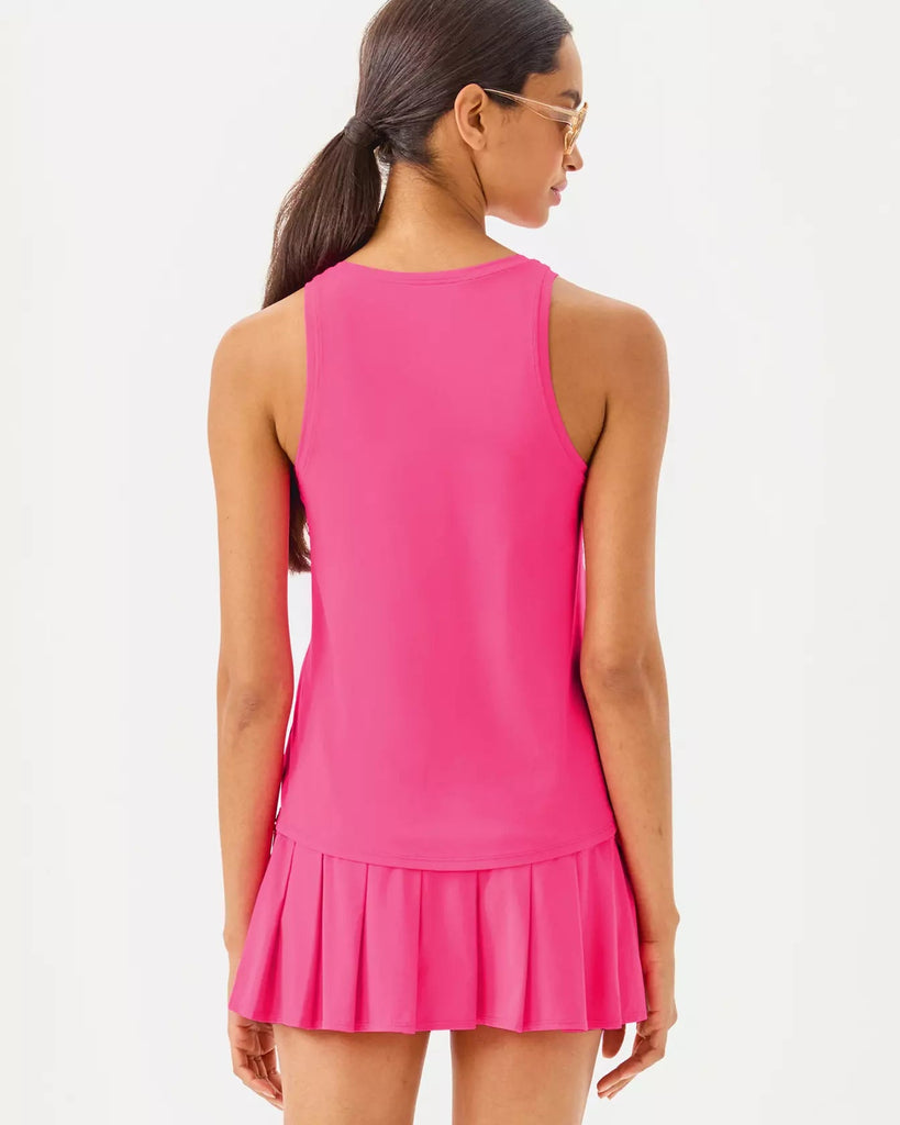 UPF 50+ Luxletic Westley Active TankWomens - Tops - TanksLILLY PULITZERThe Printed Peach Savannah