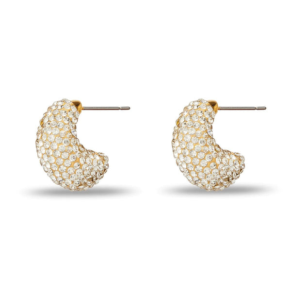 Pave Dome Mini Hoop EarringsHeartland Retail ItemsLele SadoughiThe Printed Peach Savannah