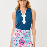UPF 50+ Luxletic Frida Sleeveless Bow Polo