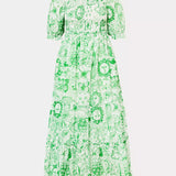 Hadly Short Sleeve Smocked Maxi Dress