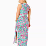 Ashler Stretch Maxi Shift Dress
