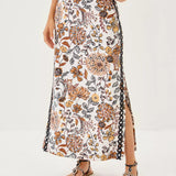 Sanders High Rise Maxi Skirt