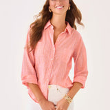 Sea View Button Down Top