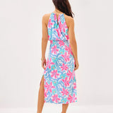 Gracelyn Halter Midi Dress