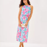 Gracelyn Halter Midi Dress