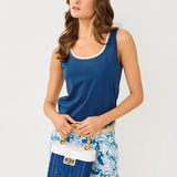Sienna Top Handle Wicker Bag