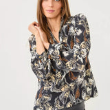 Elanor V-Neck Silk Top